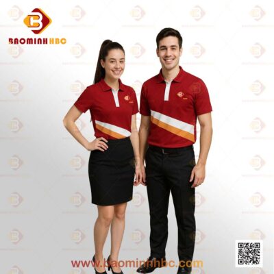 Đồng phục áo thun cổ trụ