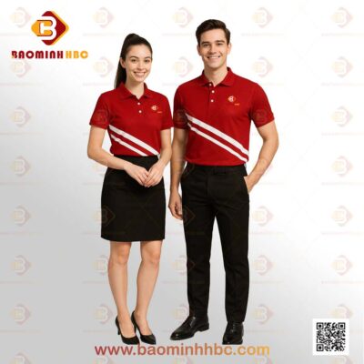 Đồng phục áo thun cổ trụ