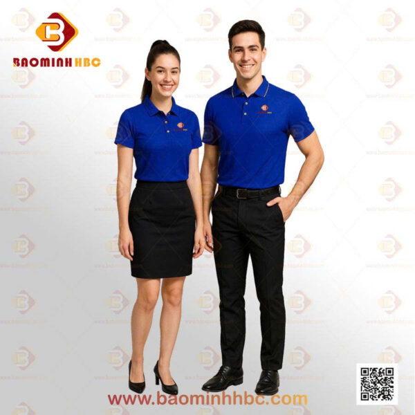 Đồng phục áo thun cổ trụ
