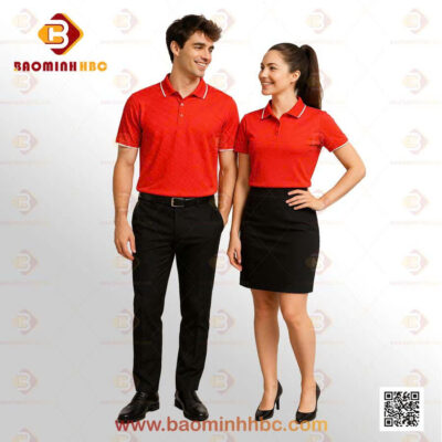 Đồng phục áo thun cổ trụ