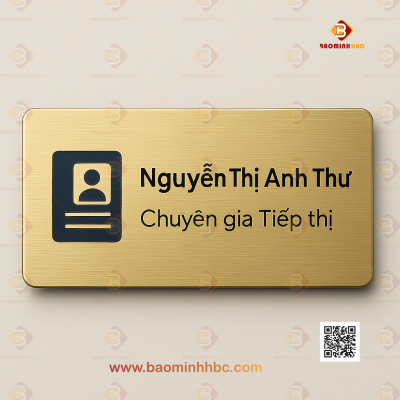4 Mẫu Bảng Tên Nhân Viên Nổi Bật Tại Bảo Minh HBC 2 bảng tên