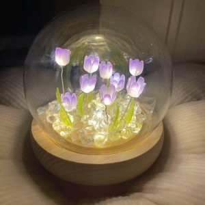 đèn trang trí quả cầu thủy tinh