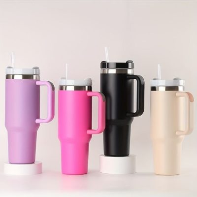 Bình Giữ Nhiệt Có Tay Cầm Kèm Ống Hút 5 bình giữ nhiệt có tay cầm kèm ống hút