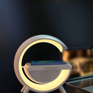đèn ngủ đa năng kèm loa bluetooth và sạc không dây