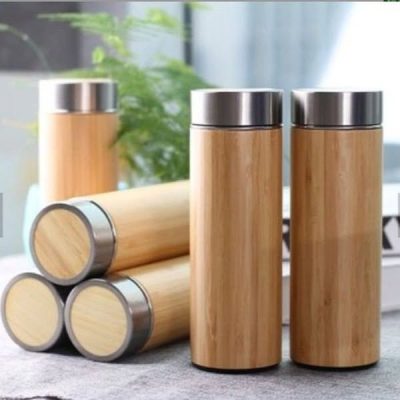 Bình giữ nhiệt vỏ tre 4 bình giữ nhiệt vỏ tre