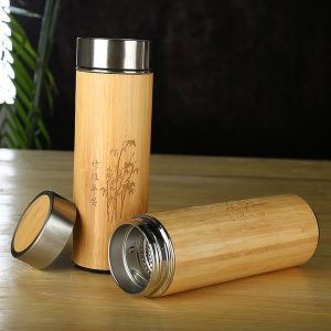 bình giữ nhiêt vỏ tre