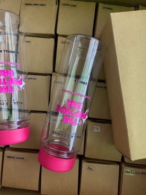 bình nhựa năp hồng