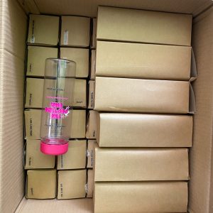 bình nhựa nắp hồng