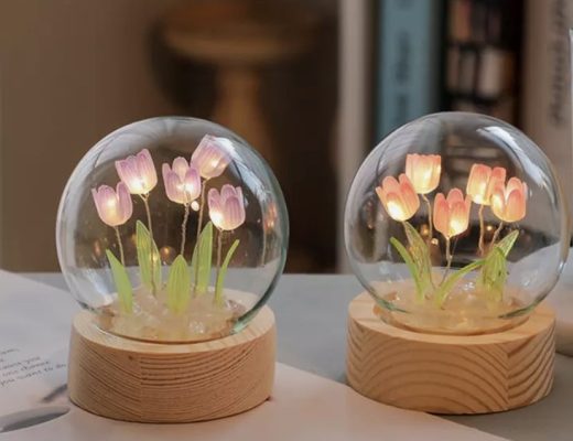 đèn trang trí quả cầu thủy tinh