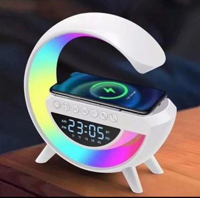 đèn ngủ đa năng kèm loa bluetooth và sạc không dây