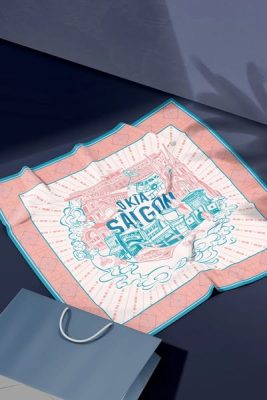 khăn lụa vuông bandana
