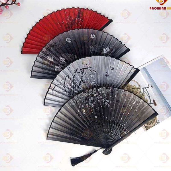 quạt lụa
