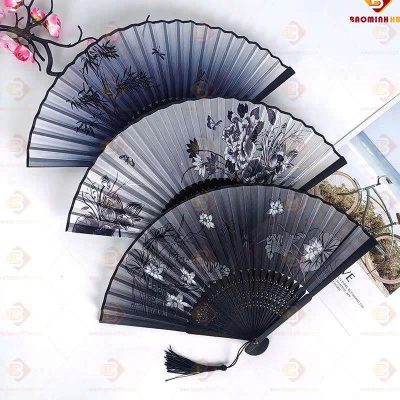 quạt lụa