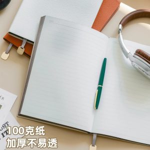 sổ tay bìa da dập logo