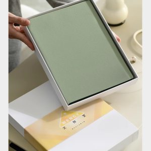 sổ tay bìa da dập logo