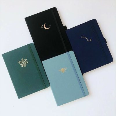 sổ tay bìa da in logo