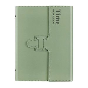 sổ tay bìa da gập ba