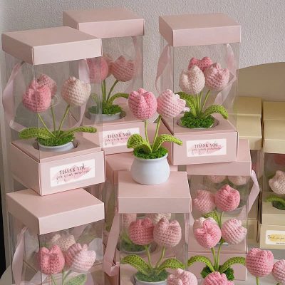 hoa tulip len thủ công