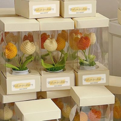 hoa tulip len thủ công