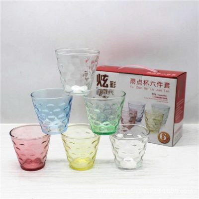 bộ 6 cốc thủy tinh hình giọt nước