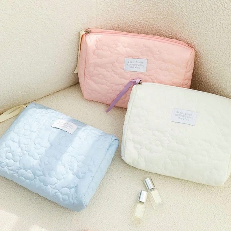 túi vải chần bông đựng mỹ phẩm