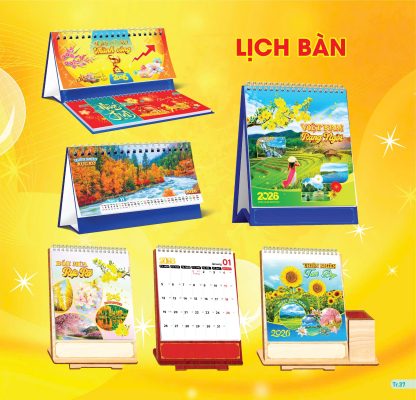 6 Lợi Ích Bất Ngờ Từ Lịch Để Bàn In Logo 37 lịch để bàn