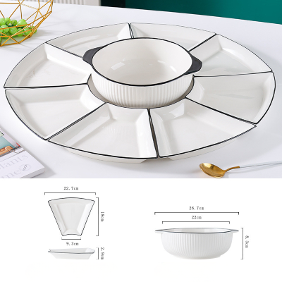 🌸 Bộ Dĩa Sứ Ghép Hoa 9 Món Cao Cấp 24 1 5