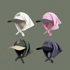 Khăn Trùm Đầu Tích Hợp Mũ Lưỡi Trai 3 mũ lưỡi trai