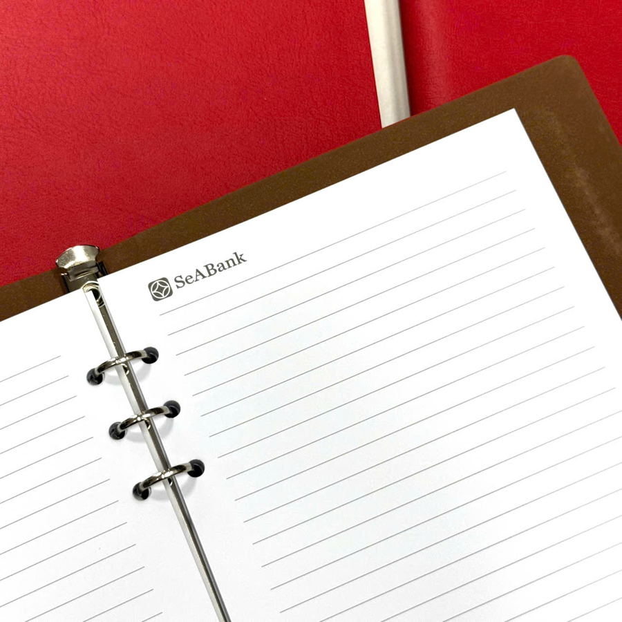 Sổ Tay Da Cao Cấp In Logo BIDV 1 sổ tay da