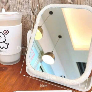 Gương Trang Điểm Để Bàn 3 Gương Trang Điểm Để Bàn Viền Gợn Sóng Pastel