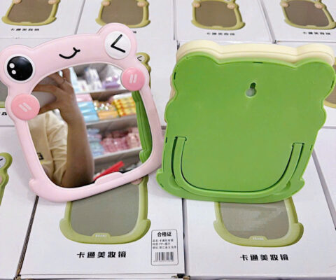 Gương Trang Điểm Để Bàn 5 Gương Trang Điểm Để Bàn Viền Gợn Sóng Pastel