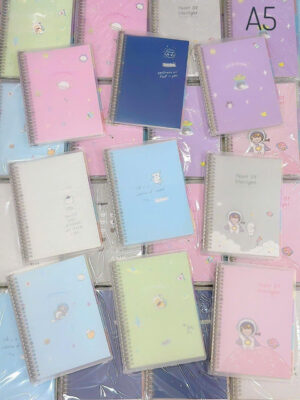 Sổ Tay Lò Xo A5 Pastel Dễ Thương