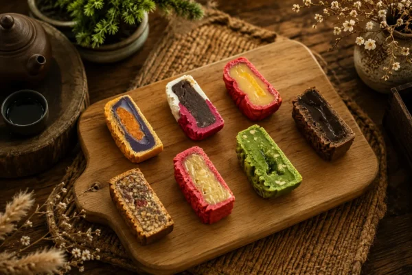 Bánh Trung Thu Hiện Đại – Quà Tặng Doanh Nghiệp Ý Nghĩa Và Giàu Giá Trị Truyền Thống 3 các loại nhân bánh