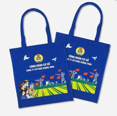 Túi Tote Canvas Hoạt Hình Dễ Thương