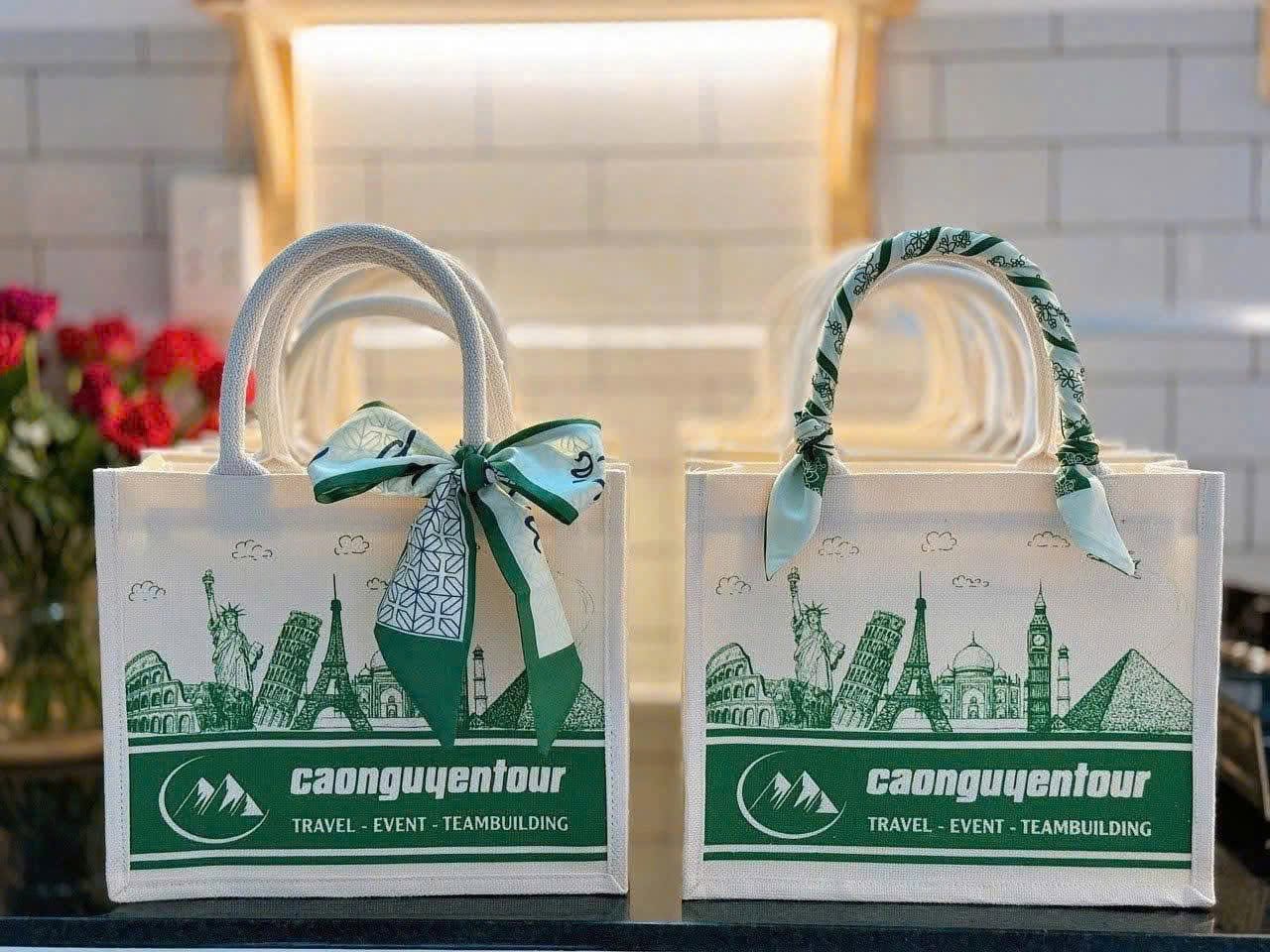 Túi Tote Canvas In Logo Doanh Nghiệp 2 Túi Tote Canvas In Logo Doanh Nghiệp