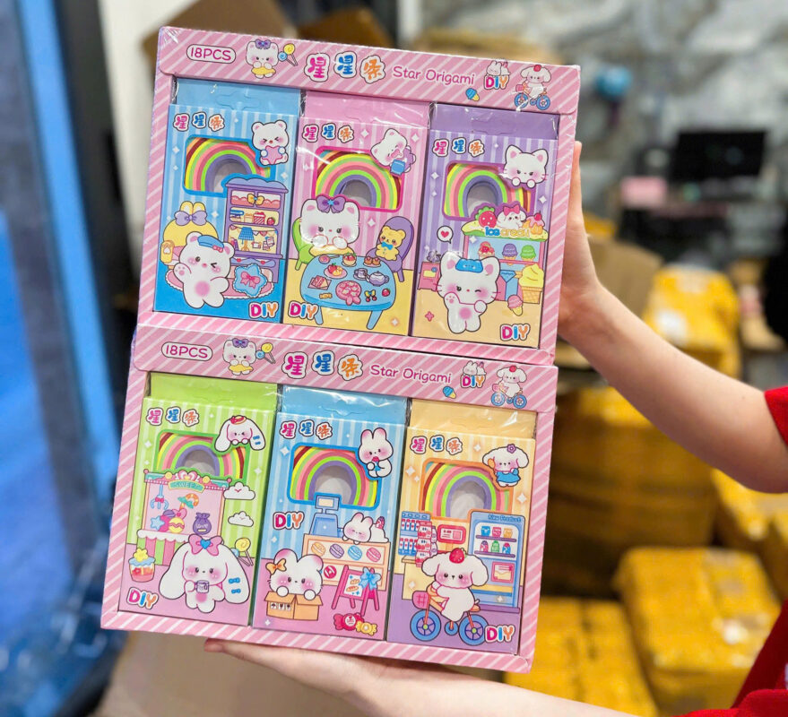 Giấy Xếp Sao Nhiều Màu