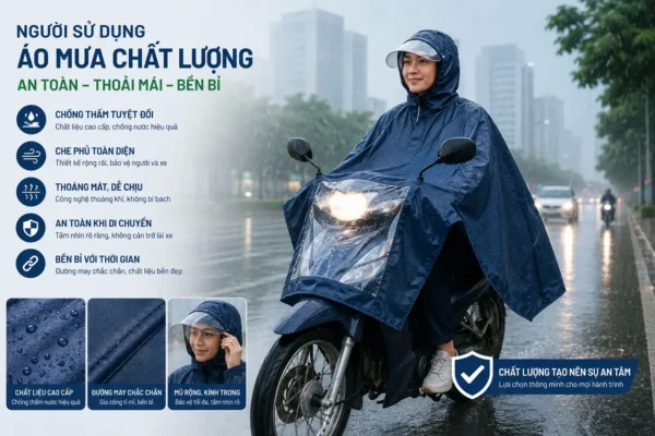 Áo Mưa Chất Lượng Cao Cấp 4 Kiểm tra chất lượng áo mưa trước khi xuất xưởng