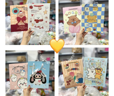 Túi Giấy Quà Tặng Hoạt Hình Dễ Thương