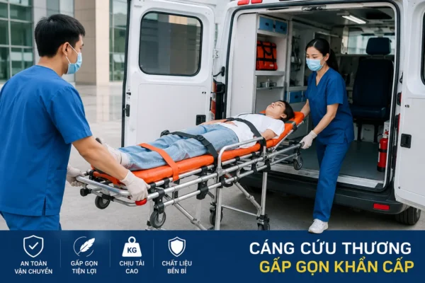 Cáng Cứu Thương Gấp Gọn Khẩn Cấp – Giải Pháp Vận Chuyển Người Bị Nạn 2 cáng cứu thương gấp gọn khẩn cấp