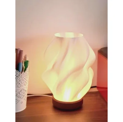 Đèn ngủ nghệ thuật – Thiết kế uốn lượn độc đáo tạo điểm nhấn không gian 2 đèn uốn lượn