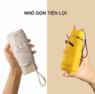 Mẫu Dù Mini Nhỏ Gọn Chất Liệu UPF 50+ 2 dù mini nhỏ gọn