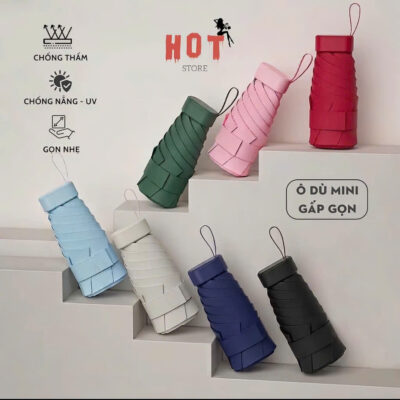 Mẫu Dù Mini Nhỏ Gọn Chất Liệu UPF 50+ 5 dù mini nhỏ gọn