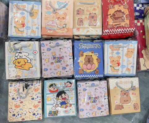 Túi Giấy Quà Tặng Hoạt Hình Dễ Thương