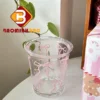 Ly Thủy Tinh Nơ Hồng Dễ Thương