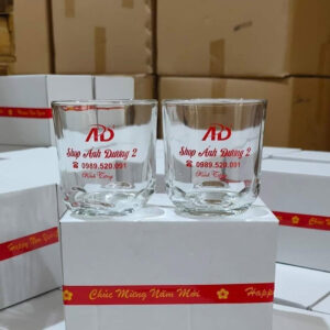 Ly Thủy Tinh In Logo