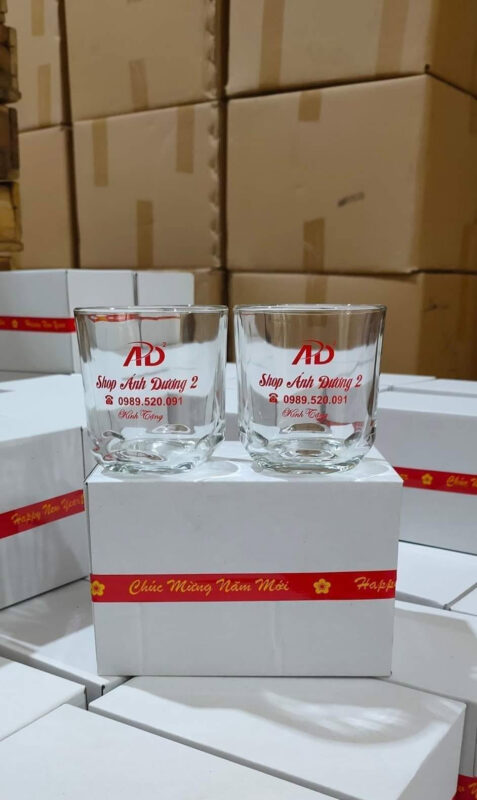 5 Ưu Điểm Nổi Bật Của Ly Thủy Tinh In Logo Quà Tặng Doanh Nghiệp 1 Ly Thủy Tinh In Logo