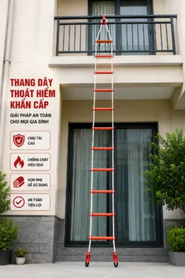Thang Dây Thoát Hiểm Khẩn Cấp – Giải Pháp An Toàn Không Thể Thiếu Cho Mọi Gia Đình 2 Thang dây thoát hiểm