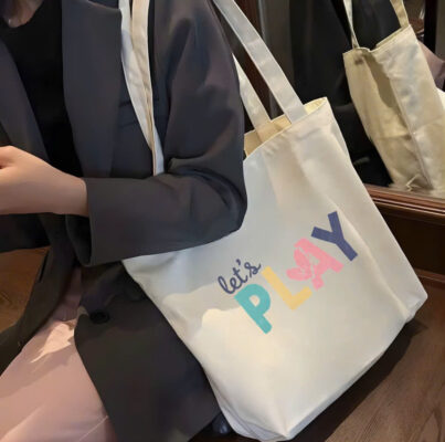 túi tote canvas phogn cách hàn quốc