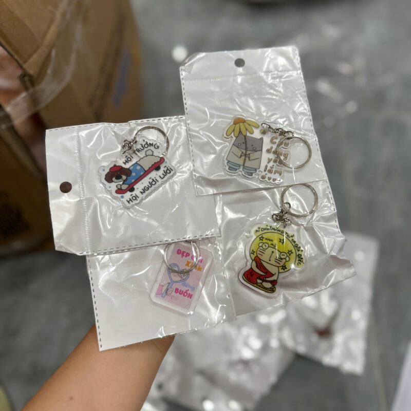 Móc Khóa Acrylic Cao cấp Hoạt Hình Dễ Thương