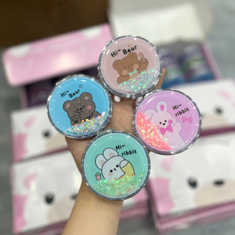 Gương Mini Kim Tuyến Hoạt Hình Dễ Thương